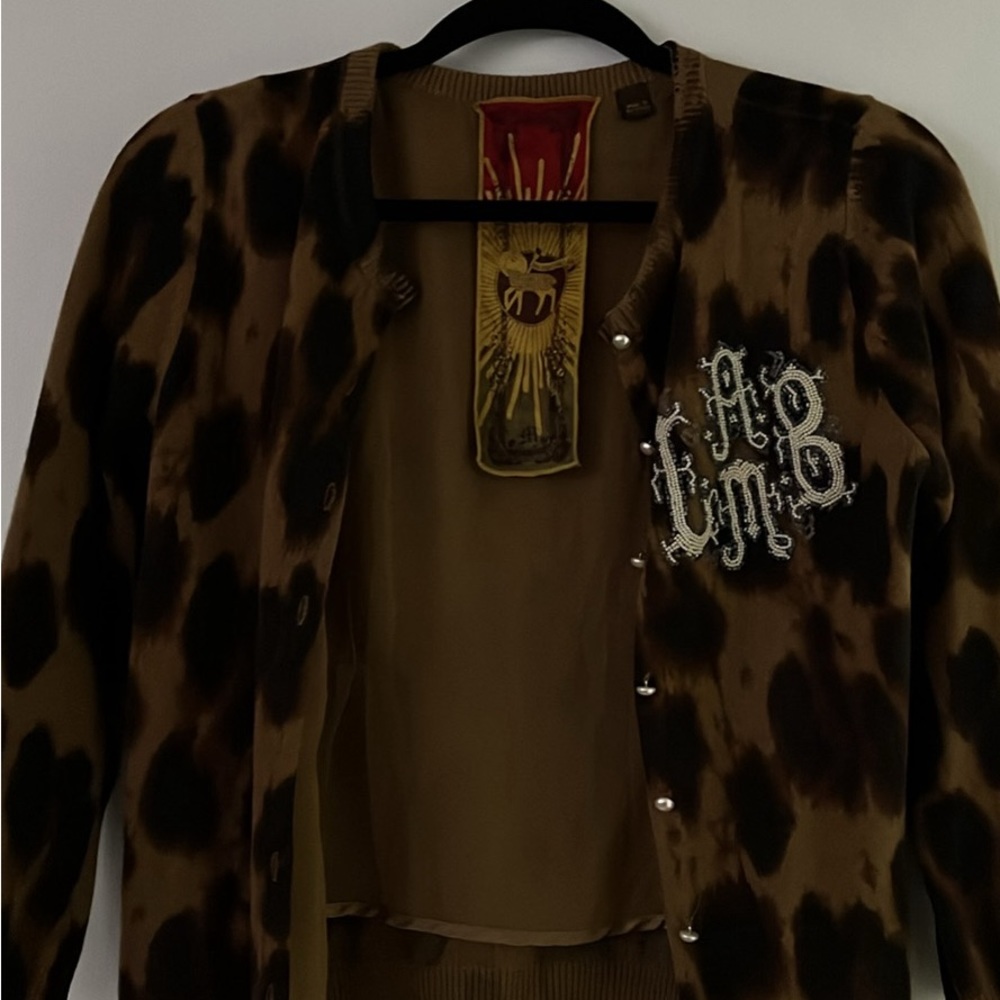 Lamb Leopard Cardigan